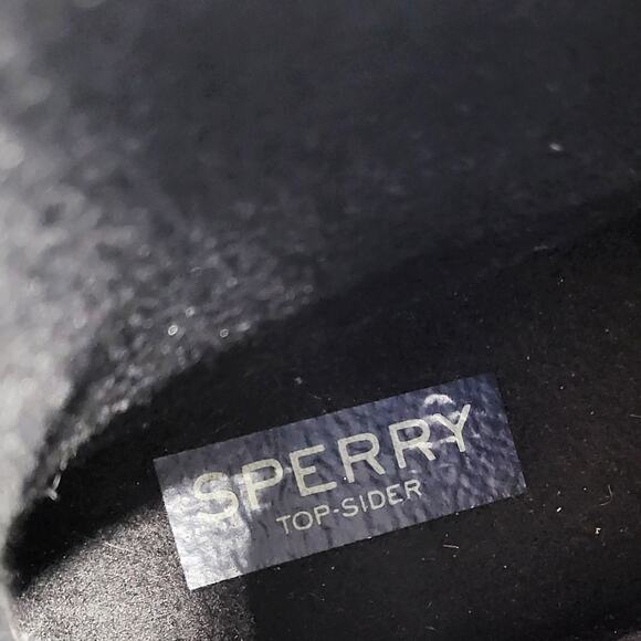 Sperry Saltwater Duck Boots Black & Tan Wool Waterproof Side Zip Women's Sz 6.5 - Picture 10 of 12